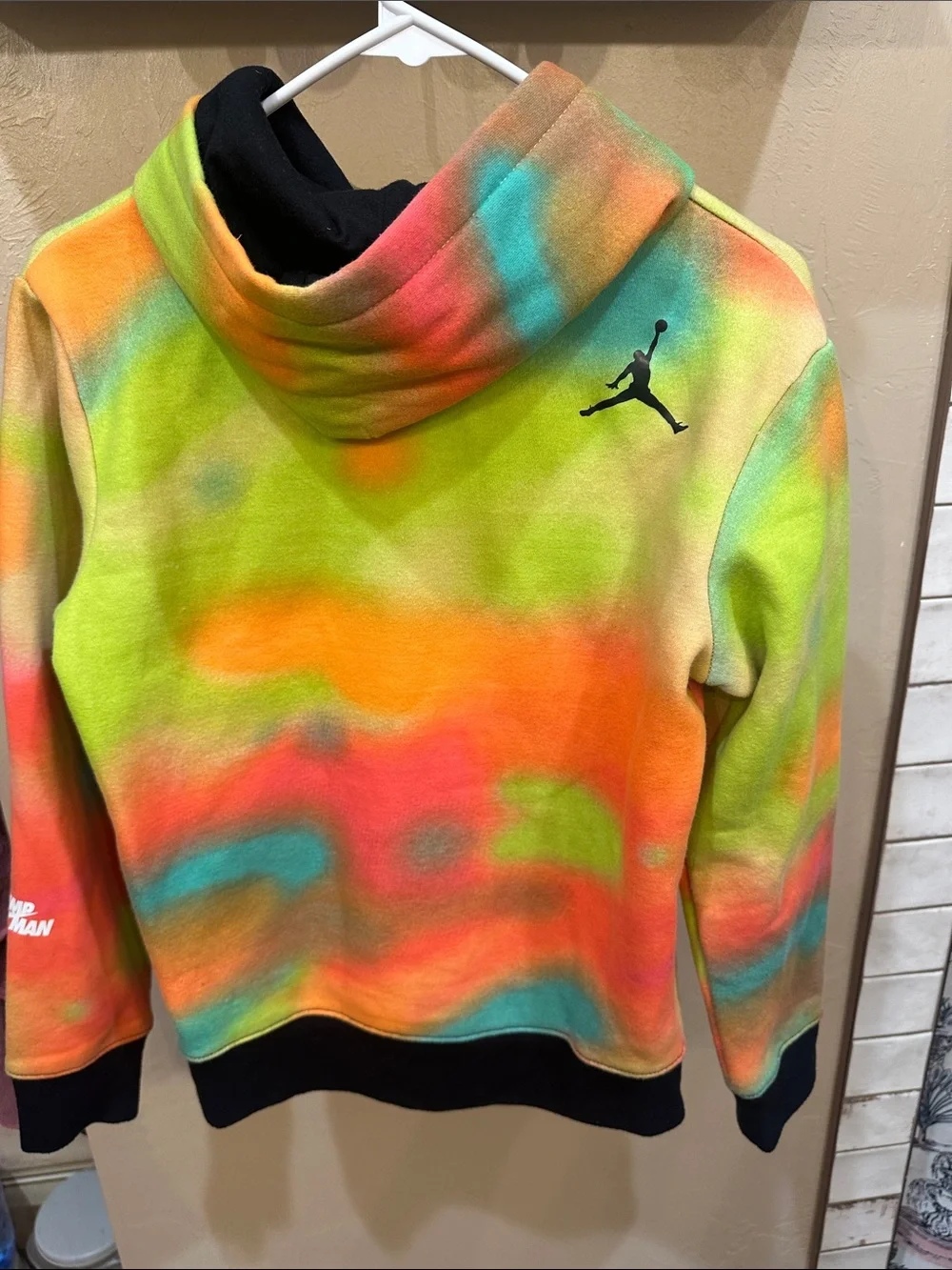 Nike Tie-Dye Hoodie in Orange, Green, Teal